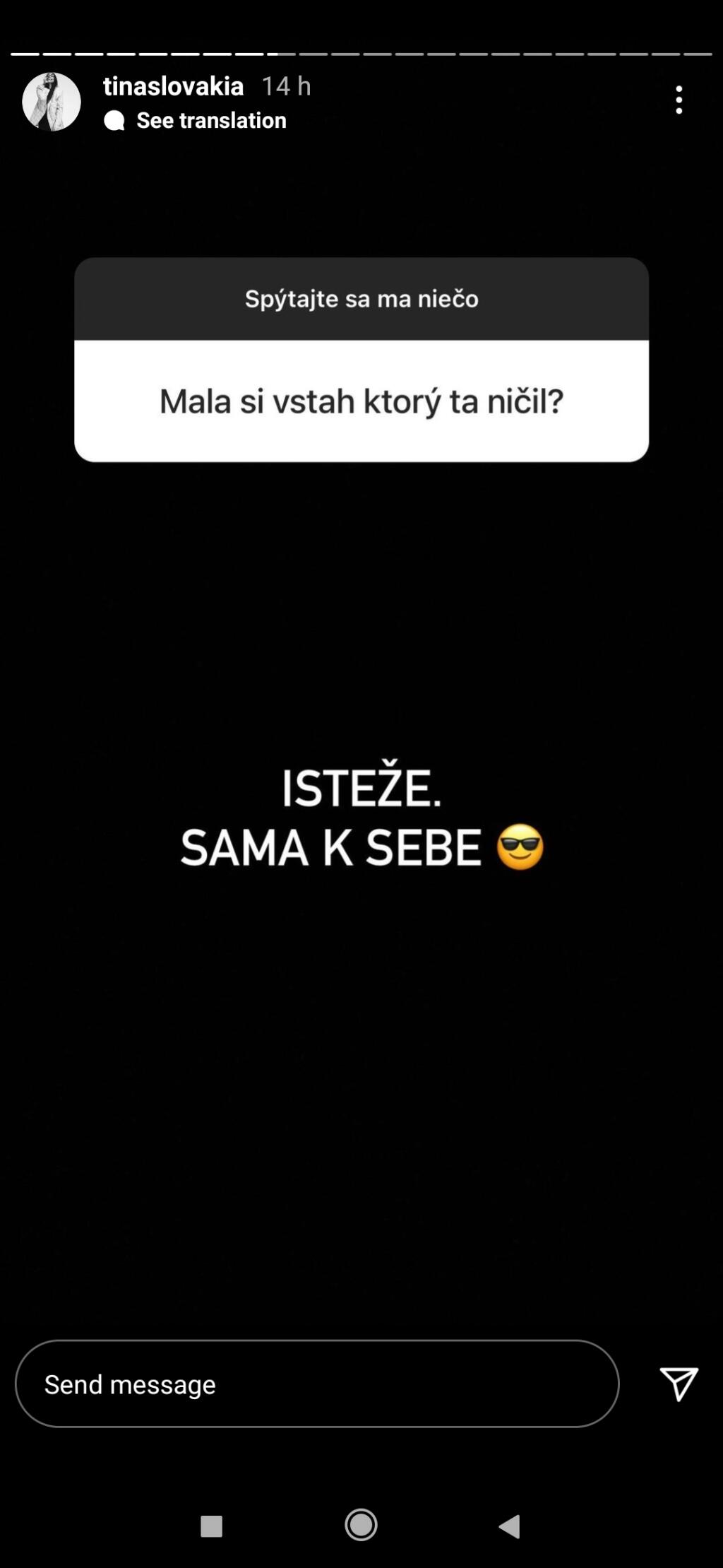 Speváčka Tina odpovedala na otázky od fanúšikov