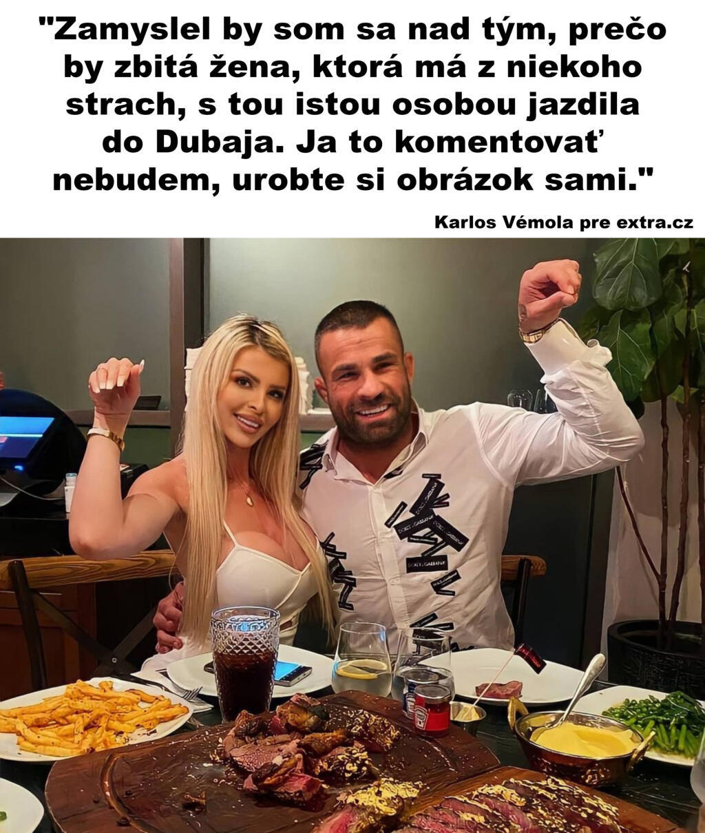 Vémola a Ceterová po rozchode odišli spolu do Dubaja, kde si užívali minulý rok, ale aj v roku 2020 pár mesiacov po rozchode. (Vémolov výrok je aktuálny, fotka je z apríla roka 2021)