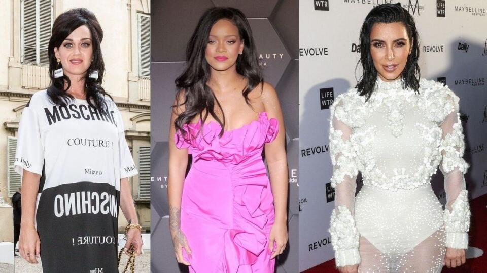 Katy Perry, Rihanna, Kim Kardashian