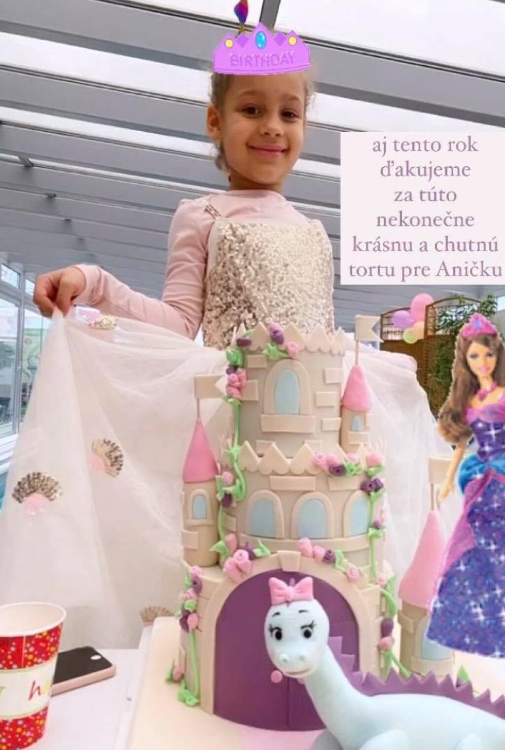 Tina vystrojila dcérke Aničke, ako ju familiárne volajú, okázalú oslavu 6. narodenín.