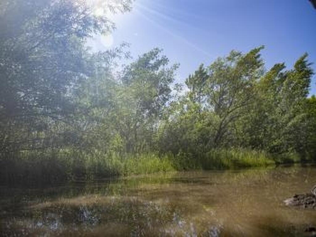 Na snímke z 26. mája 2021 vidieť zdvihnutú hladinu v sústave ramien Dunaja.