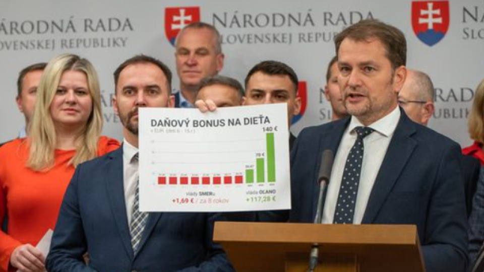 Igor Matovič ako minister financií chválil svoj rodinný balíček.