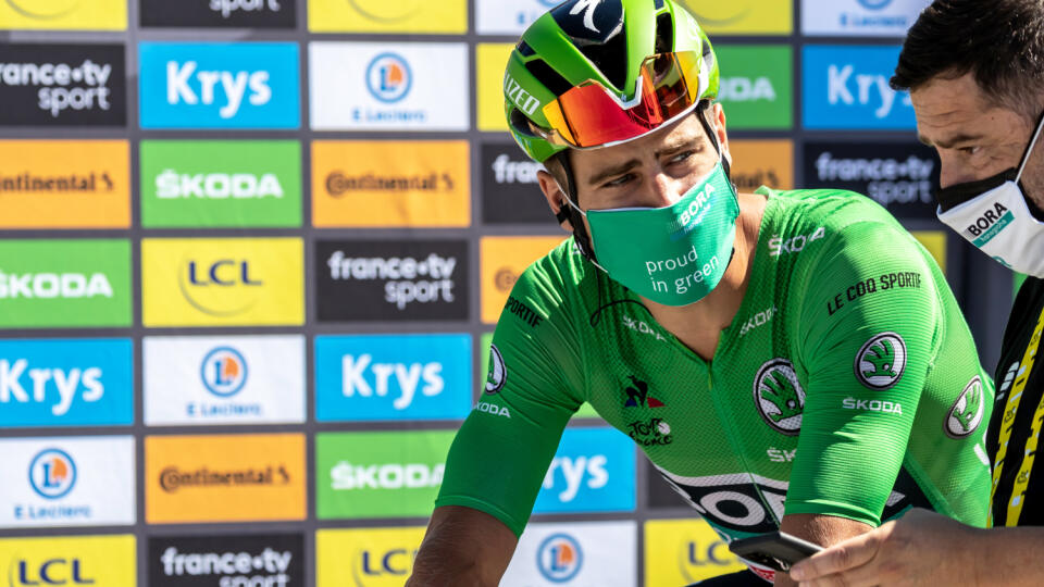 Na snímke slovenský cyklista Peter Sagan na štarte 10. etapy Tour de France 2020. 