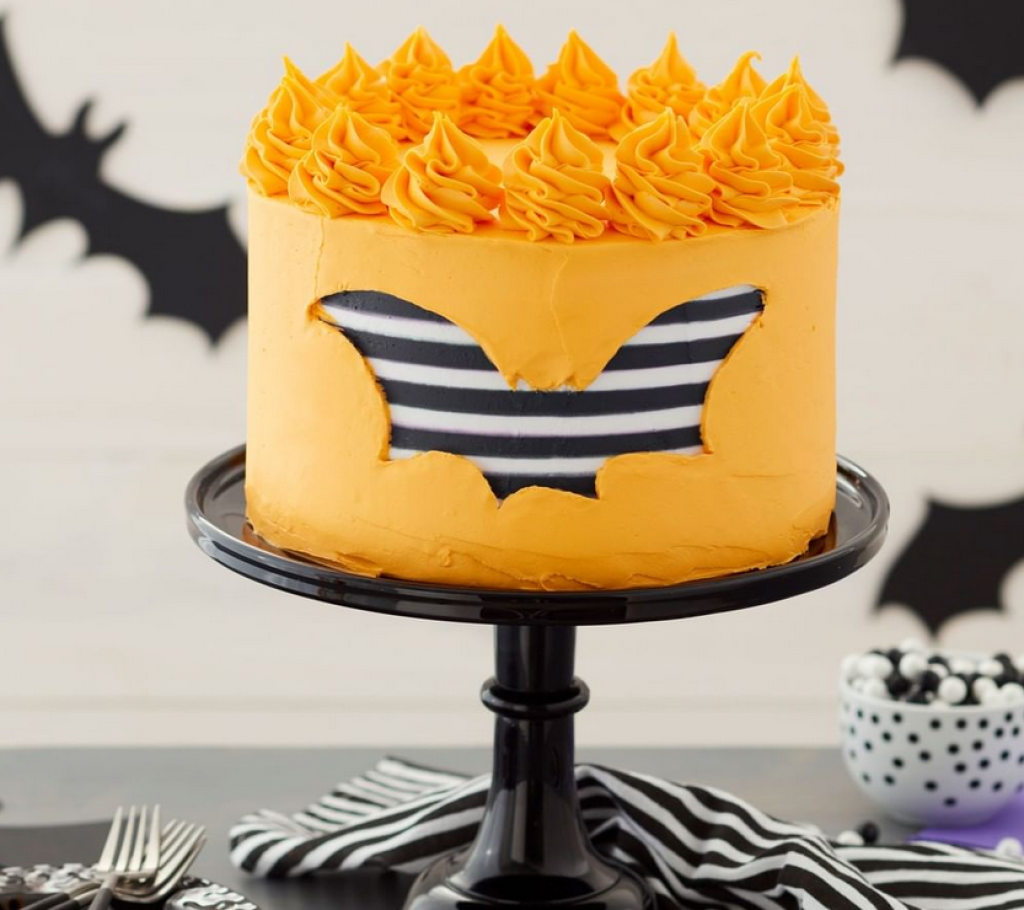 Netopier je častým motívom na halloweenských tortách
