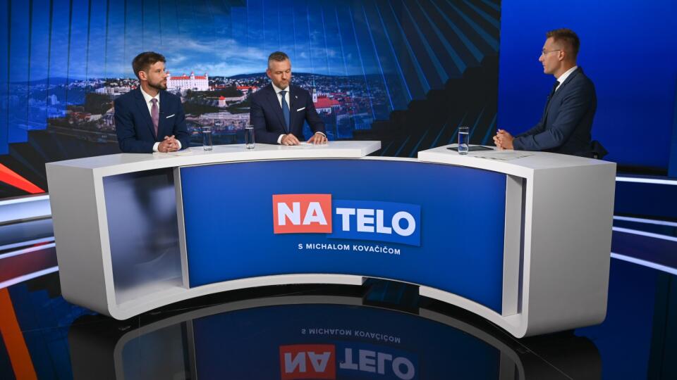Diskusná relácia Na telo s hosťami Petrom Pellegrinim a Michalom Šimečkom