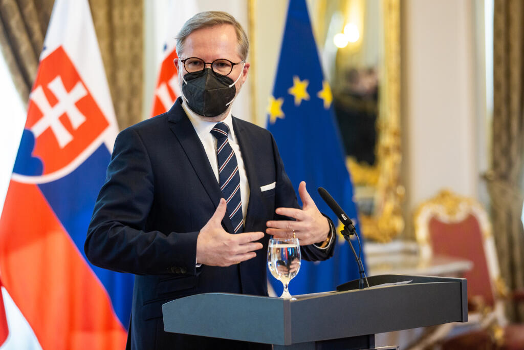 Český premiér Petr Fiala.