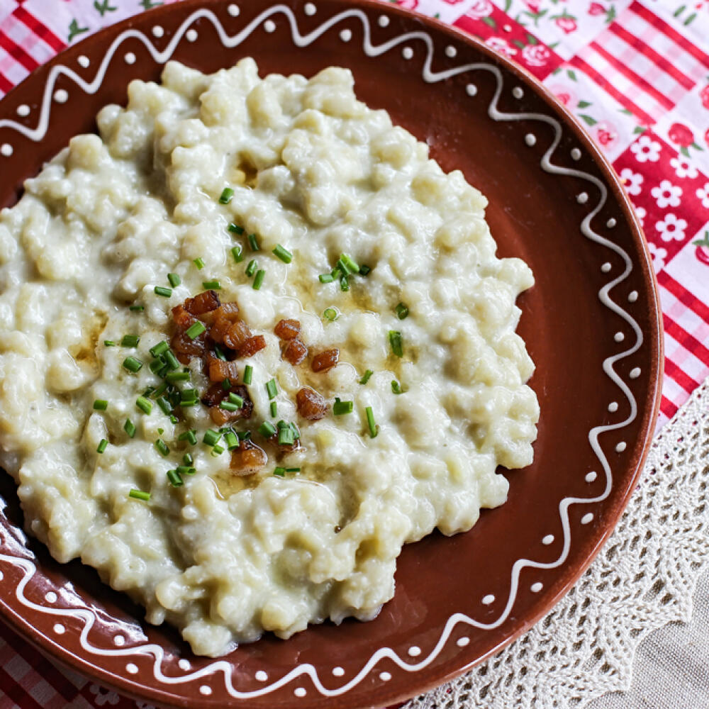 Slovenské národné jedlo - bryndzové halušky