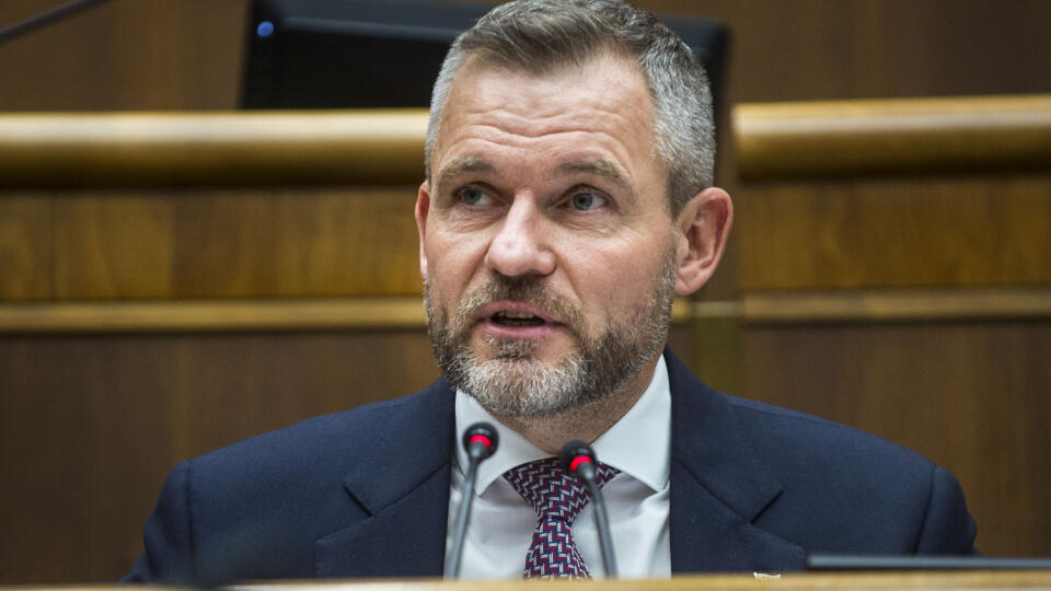 Na snímke novozvolený predseda NR SR Peter Pellegrini (Hlas-SD) počas ustanovujúcej schôdze Národnej rady Slovenskej republiky (NR SR) IX. volebného obdobia 25. októbra 2023 v Bratislave.