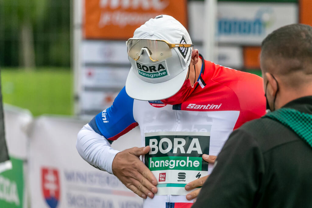 Na snímke je Peter Sagan počas druhej etapy cyklistických pretekov Okolo Slovenska s cieľom v Dolnom Kubíne.