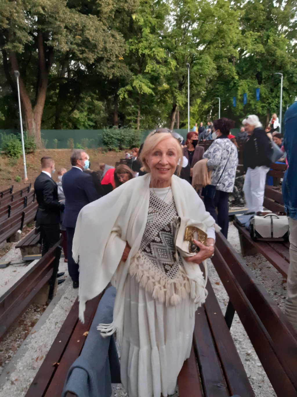 Marína na nedávnej návšteve Piešťan v letnom kine.