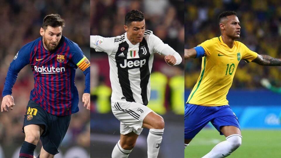 Top trojka najbohatších futbalistov je jasná. Neymar, Ronaldo a Messi!