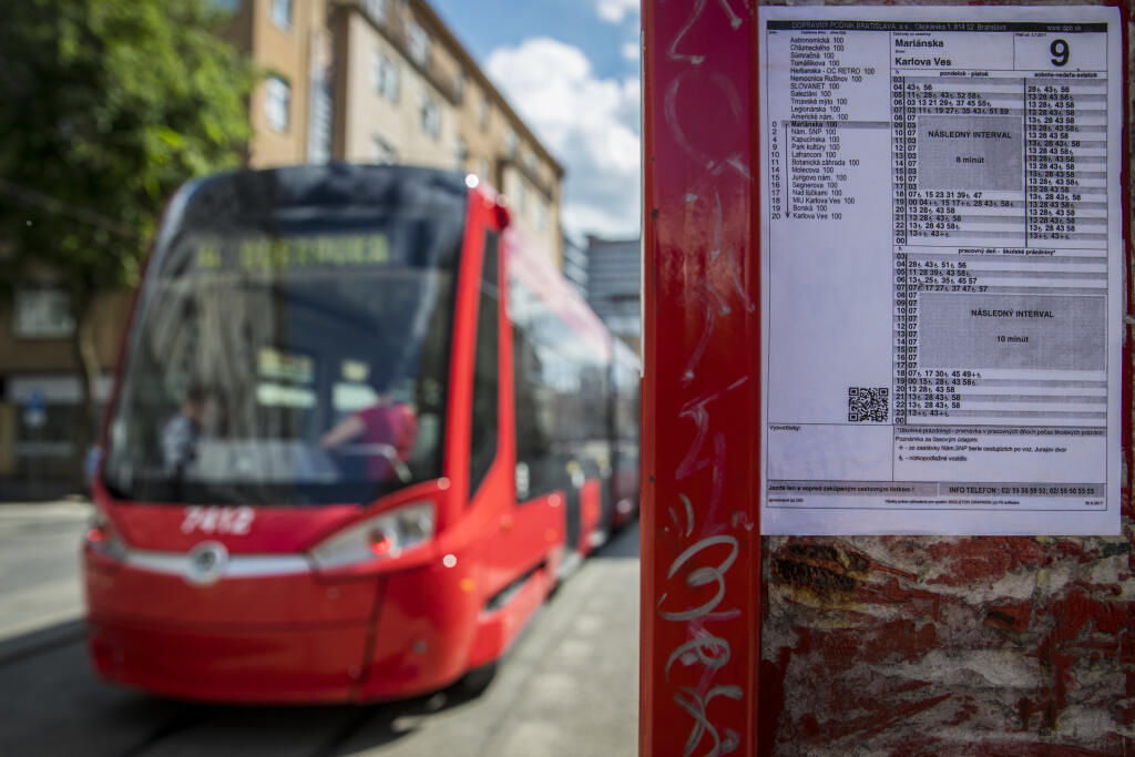 Na snimke vynoveny grafikon liniek bratislavskej MHD.