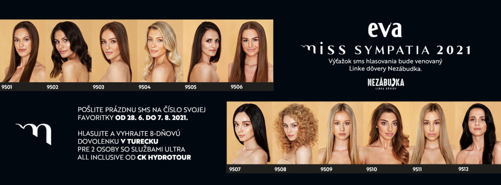 Odštartovalo hlasovanie o titul EVA Miss Sympatia 2021.