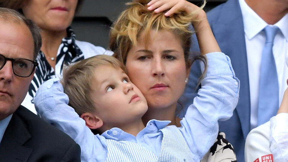 Mirka Federerová so synom.