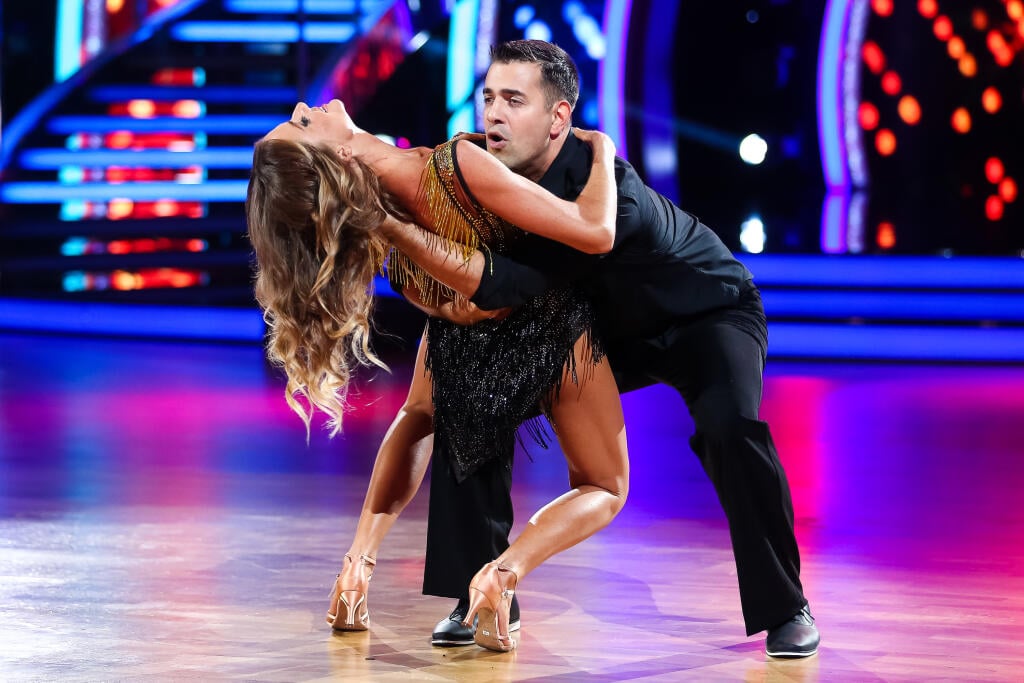1.kolo tanečnej súťaže celebrít Lets Dance v Bratislavskej Inchebe. Na snímke Daniela Hantuchová a Erik Ňarjaš