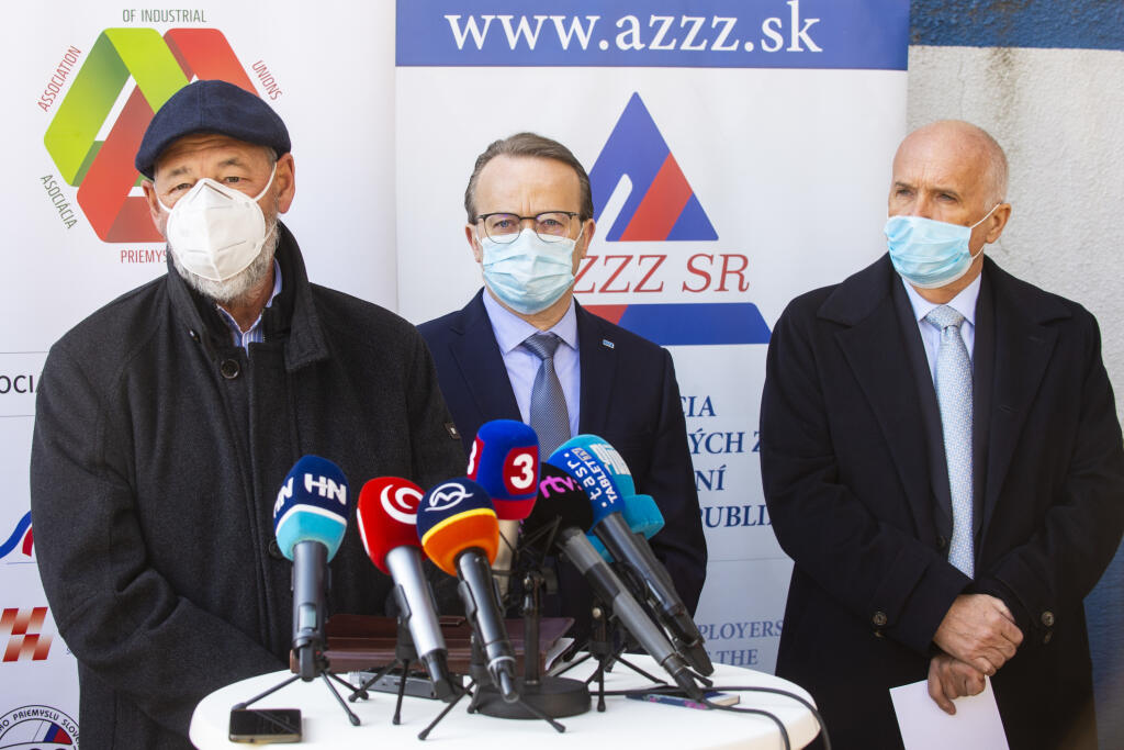 Tlačová konferencia zástupcov zamestnávateľov