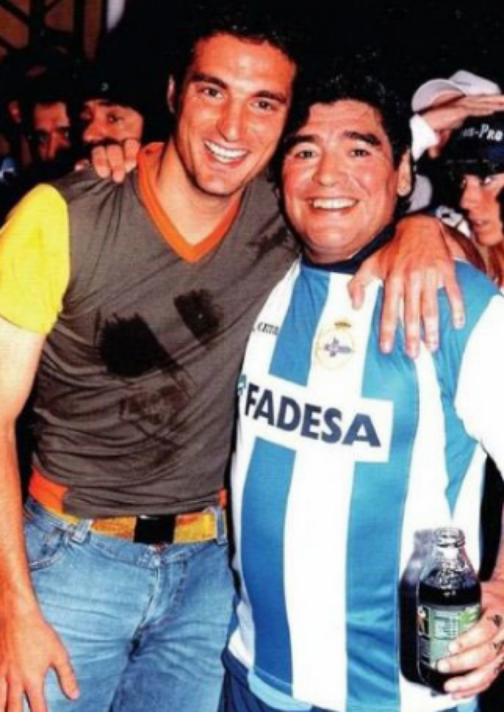 Lionel Scaloni s legendárnym Diegom Maradonom.