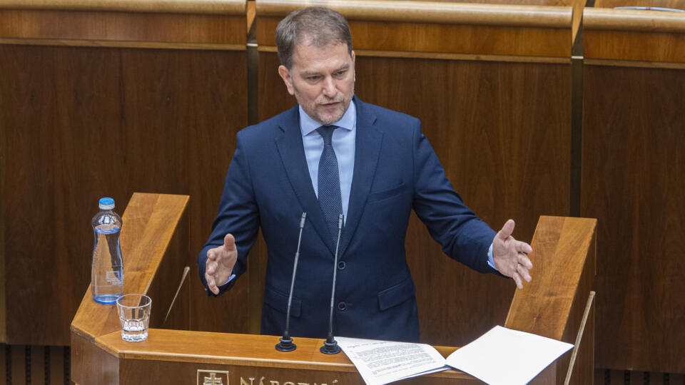 Na snímke podpredseda vlády SR a minister financií SR Igor Matovič (OĽaNO) počas 72. schôdze Národnej rady Slovenskej republiky (NR SR) 29. septembra 2022 v Bratislave. FOTO TASR - Martin Baumann