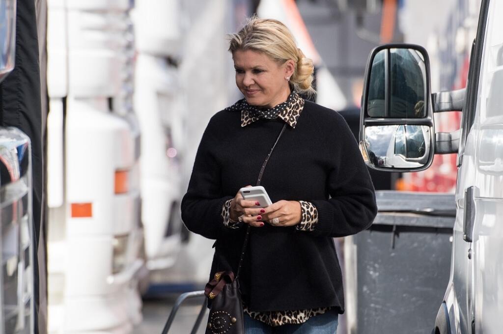HOCKENHEIM, GERMANY - OCTOBER 02: Corinna Schumacher, wife of Michael Schumacher, pictured prior the third race during ADAC Formula 4 at Hockenheimring on October 2, 2016 in Hockenheim, Germany. (Photo by Daniel Kopatsch/Bongarts/Getty Images)