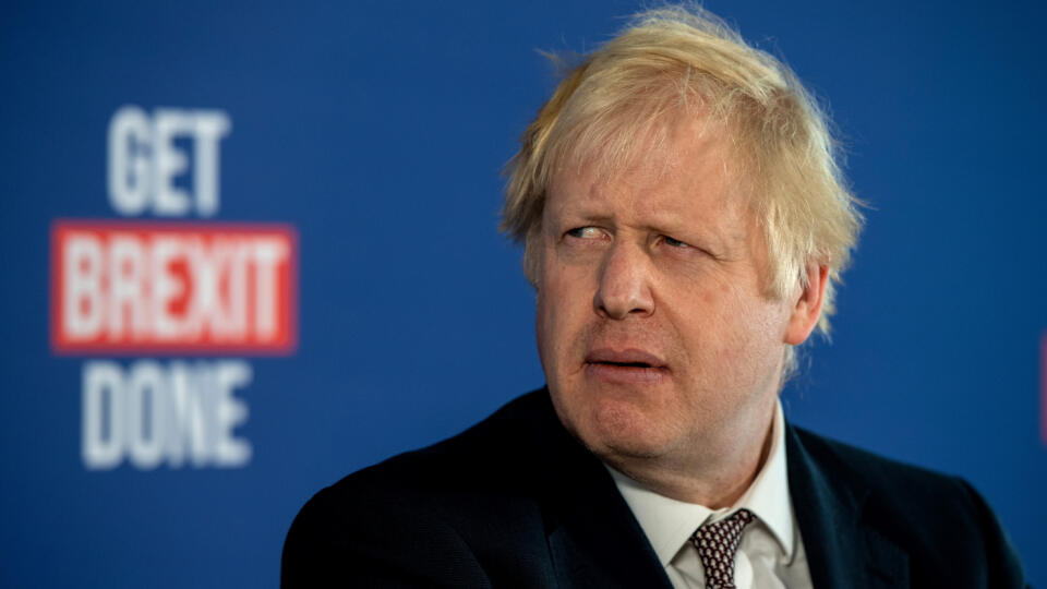 Boris Johnson And Michael Gove Hold Central London Press Conference