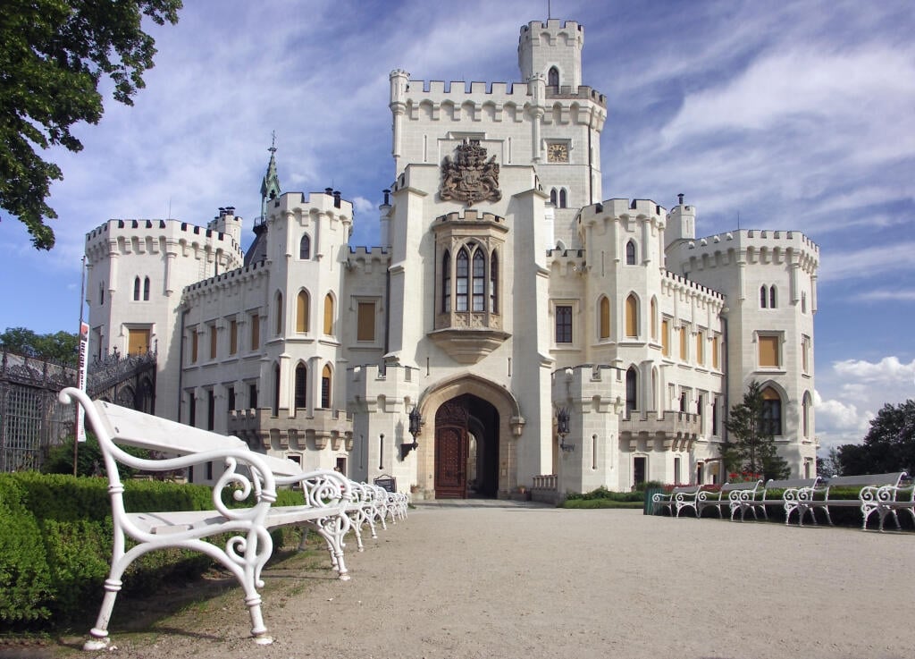 Zámok v Hlubokej nad Vltavou je ako z rozprávky.