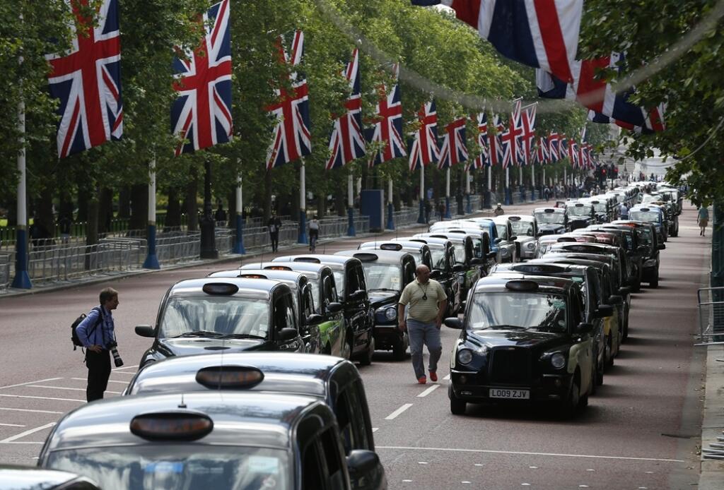 APTOPIX Britain Taxi Protest