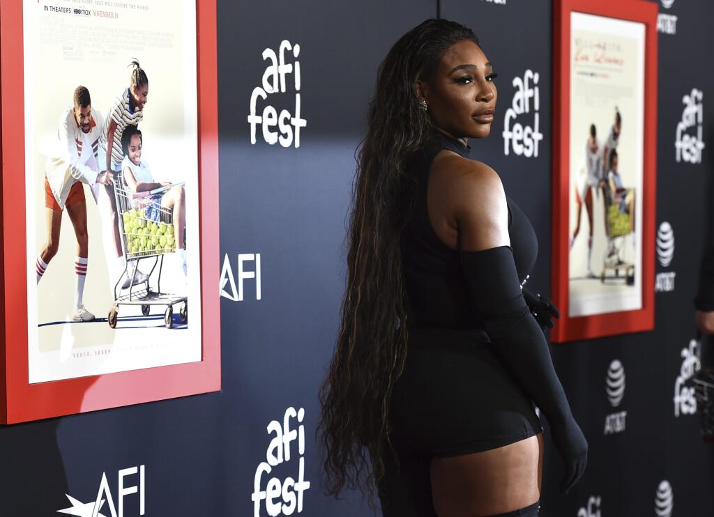 Serena Wiliamsová prichádza na premiéru filmu King Richard počas filmového festivalu AFI Fest 14. novembra 2021 v Los Angeles.