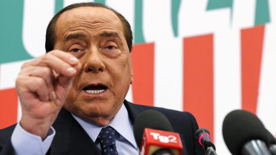 WA 17 Rím - Bývalý taliansky premiér a líder konzervatívnej strany Forza Italia Silvio Berlusconi reční na tlačovej konferencii v parlamente v Ríme 13. novembra 2019. FOTO TASR/AP
Italian former Premier and President of Forza Italia (Go Italy) party, Silvio Berlusconi, speaks during a news conference at the Parliament in Rome, Wednesday, Nov. 13, 2019. (Riccardo Antimiani/ANSA via AP)