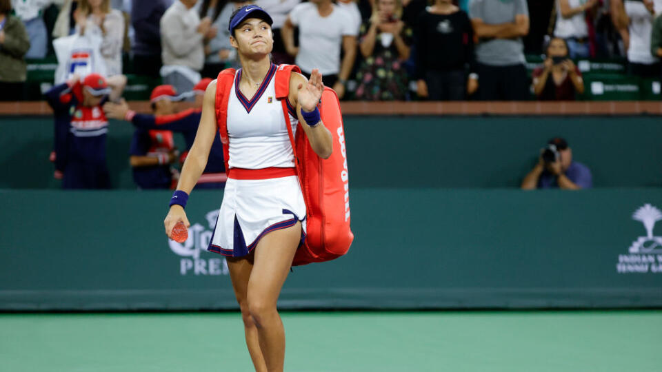 Emma Raducanová skončila v Indian Wells hneď po prvom zápase.