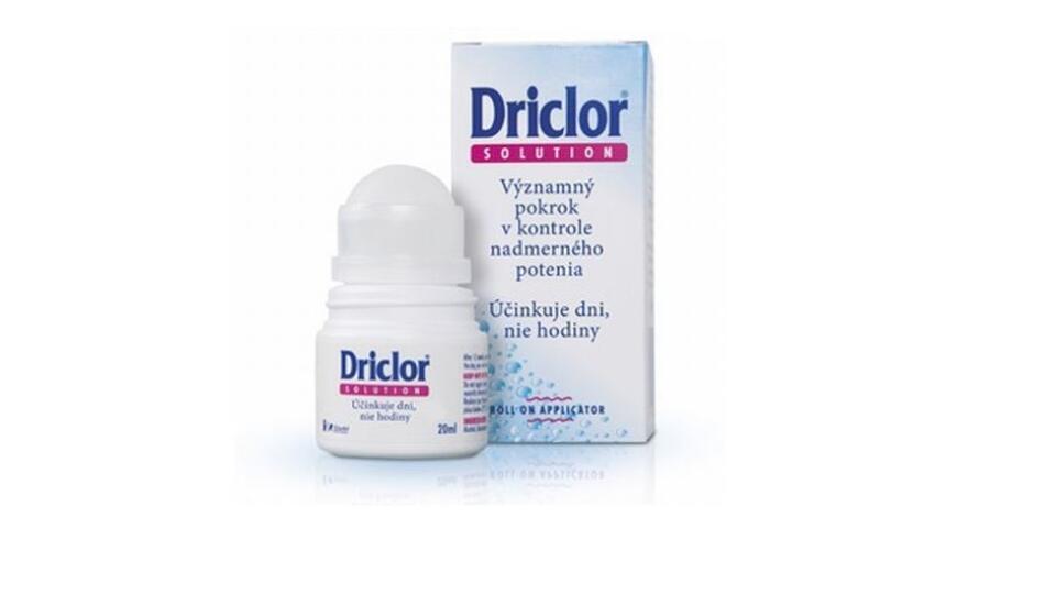 DRICLOR – víťaz v boji proti nadmernému poteniu