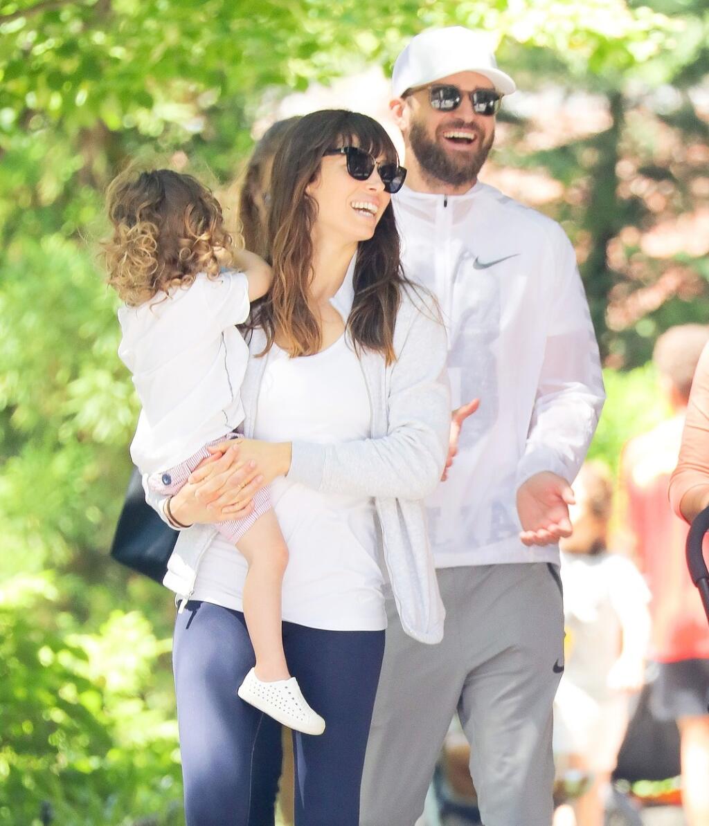 Justin Timberlake and Jessica Biel Are All Smiles With Son Silas in NYC