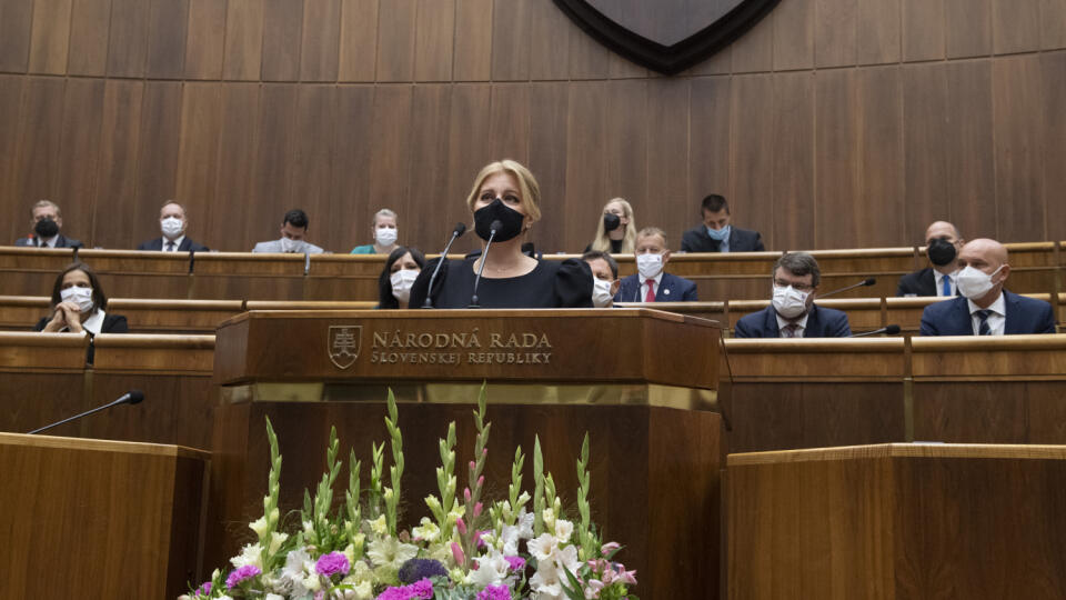 Prezidentka Zuzana Čaputová vystúpila v pléne so správou o stave republiky