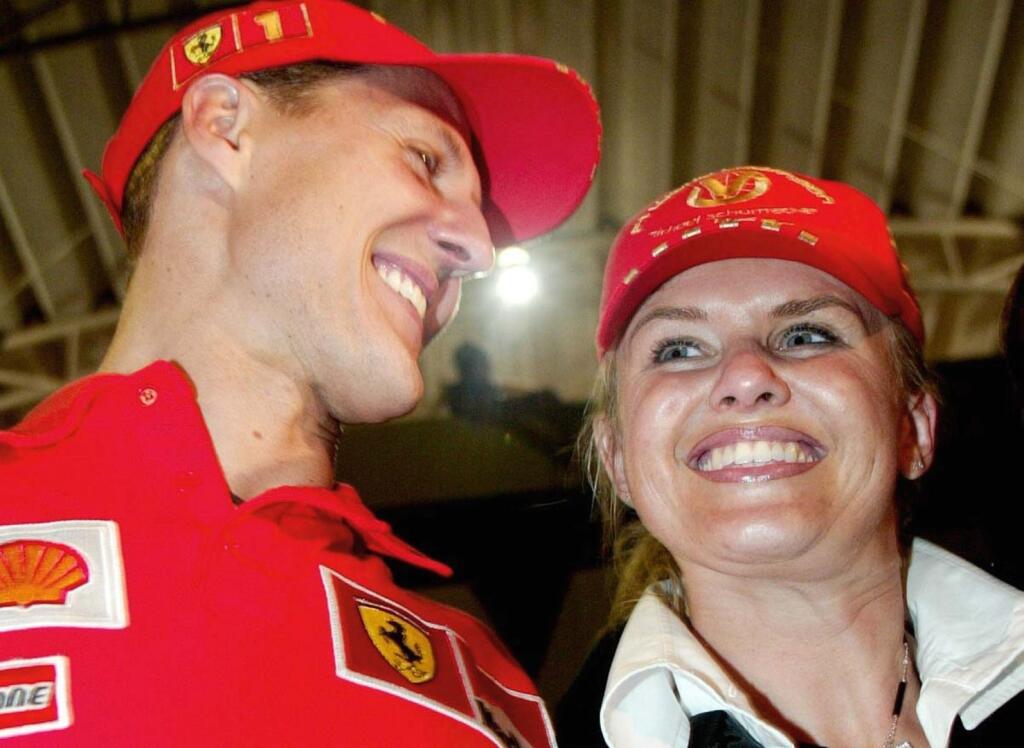 Michael Schumacher s manželkou Corinnou.
