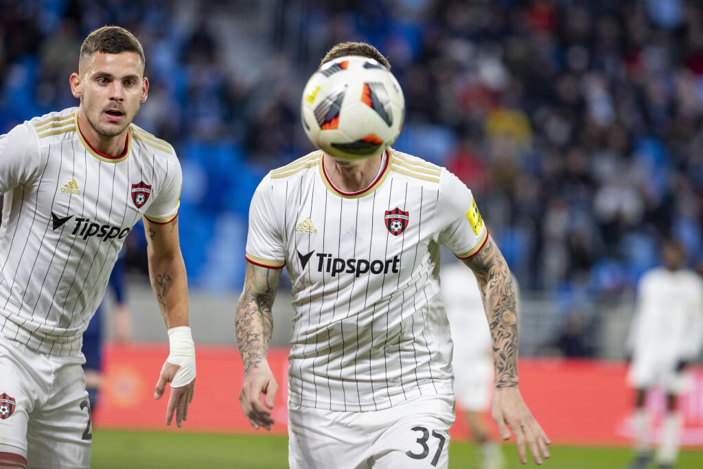 Na Tehelnom poli sa uskutočnil 162. pokračovanie slovenského futbalového derby medzi ŠK Slovan Bratislava a FC Spartak Trnava. Na snímke je Martin Škrtel.