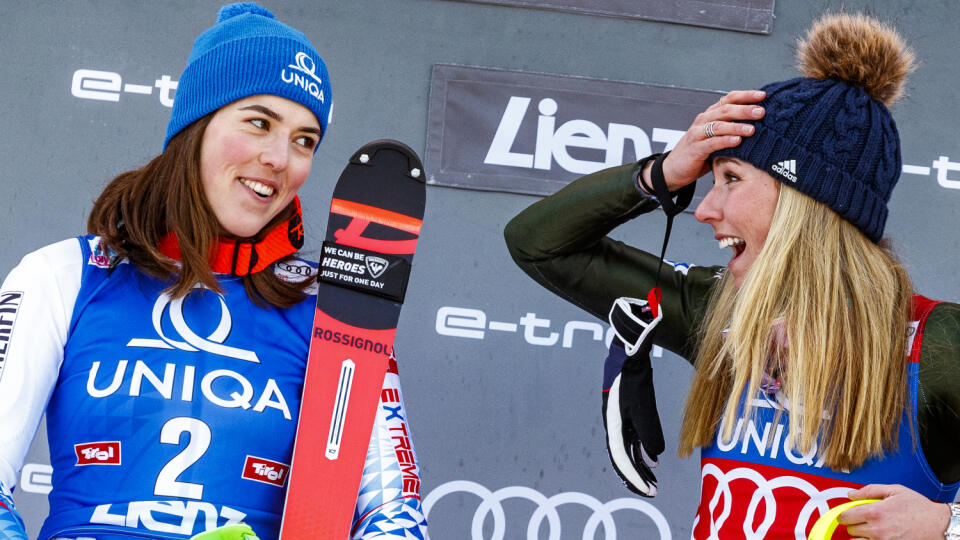 Petra Vlhová a Mikaela Shiffrinová.