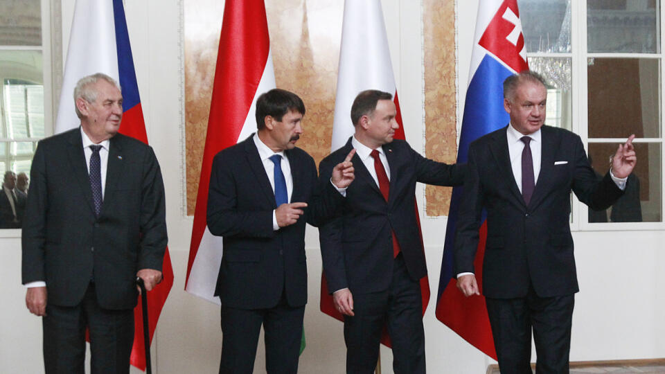 Prezidenti krajín V4.