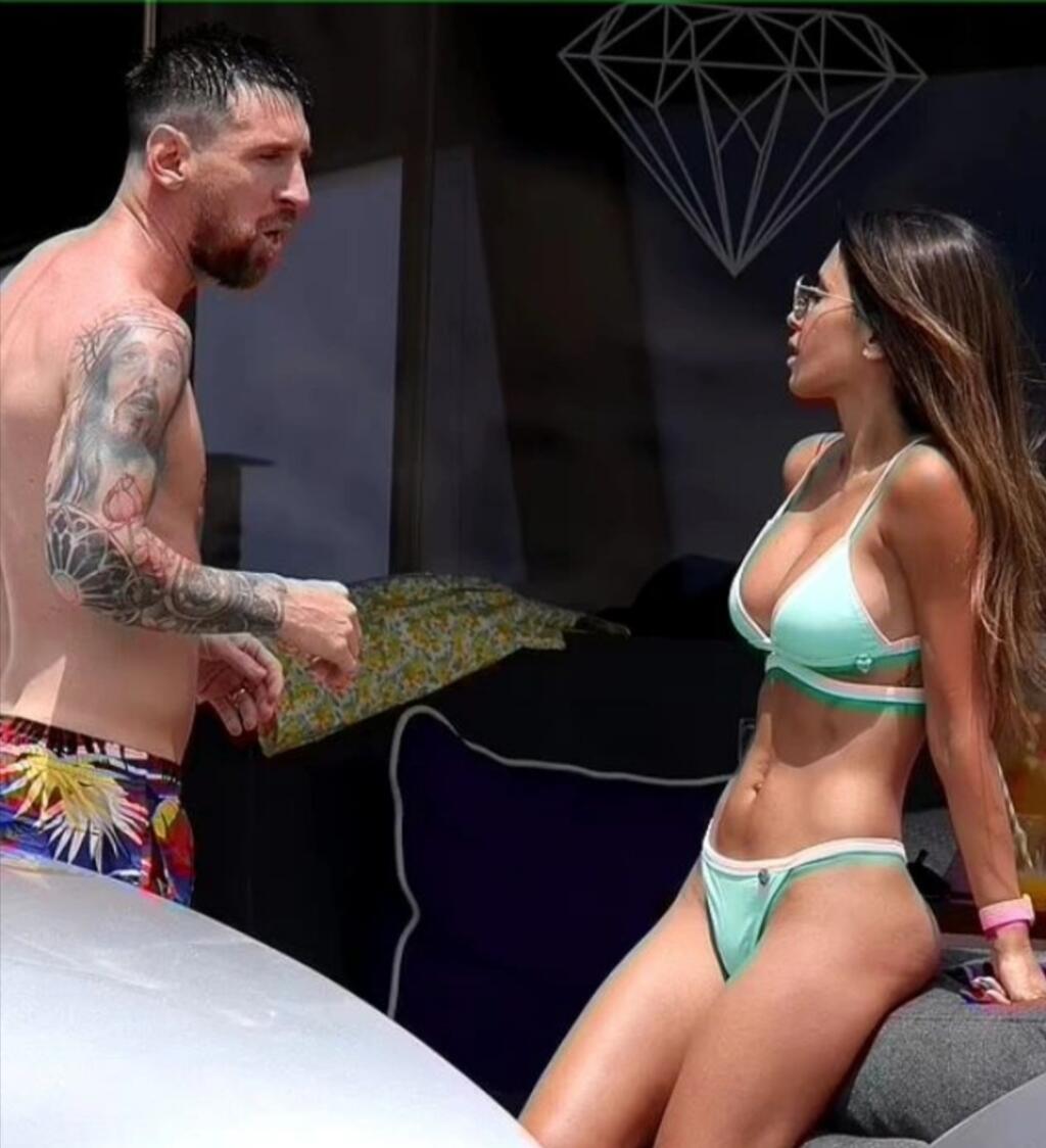 Lionel Messi s manželkou