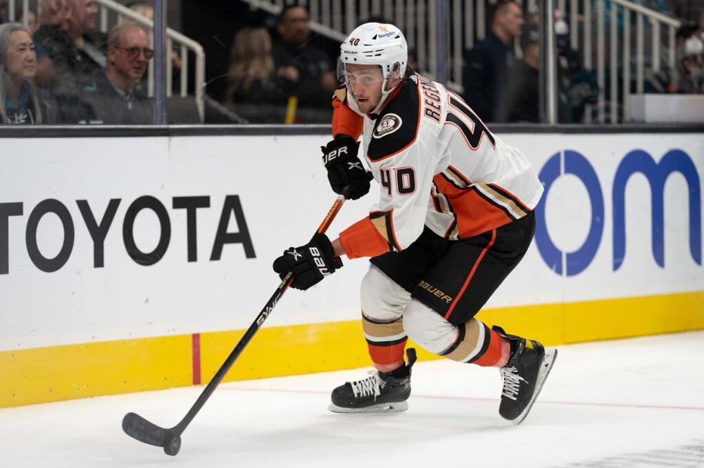 Regenda v tejto sezóne takisto okúsil NHL a v drese Anaheimu si dokonca pripísal aj premiérový gól.