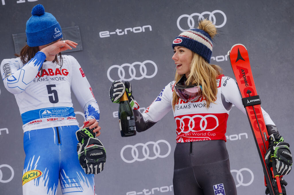 Petra Vlhová a Mikaela Shiffrinová.