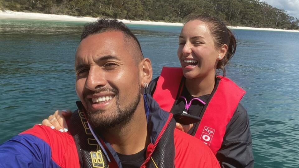 Kyrgios a Passariová pôsobili na instagrame harmonicky.