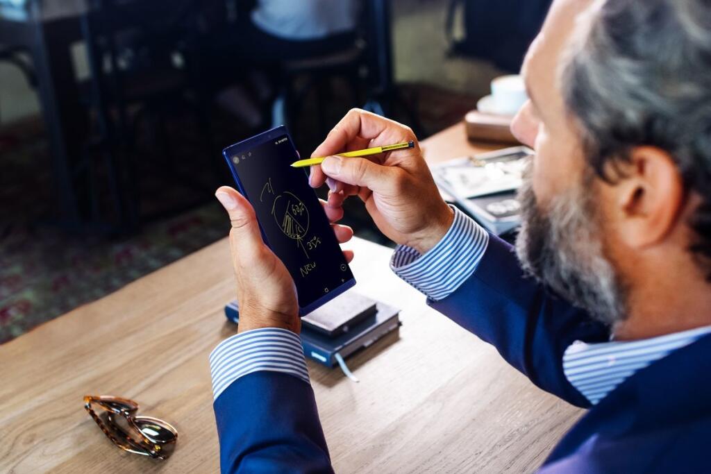 Galaxy Note 9 písanie