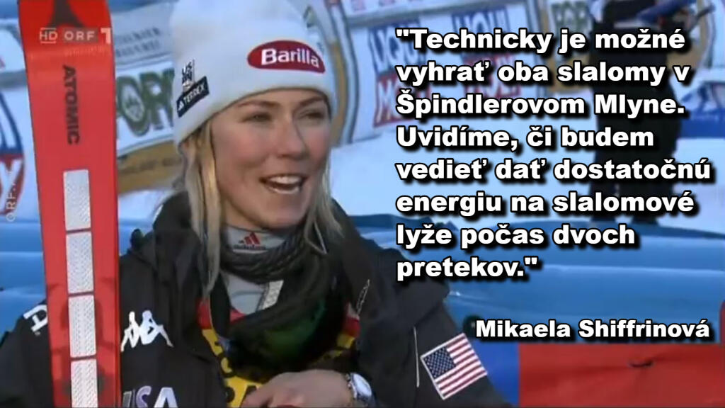Ak Shiffrinová vyhrá oba slalomy v Špindlerovom Mlyne, dotiahne sa v počte víťazstiev vo Svetovom pohári na rekordéra Ingemara Stenmarka.