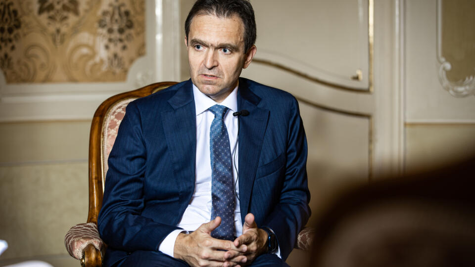 Dočasný predseda vlády Slovenskej republiky Ľudovít Ódor v Bratislave.