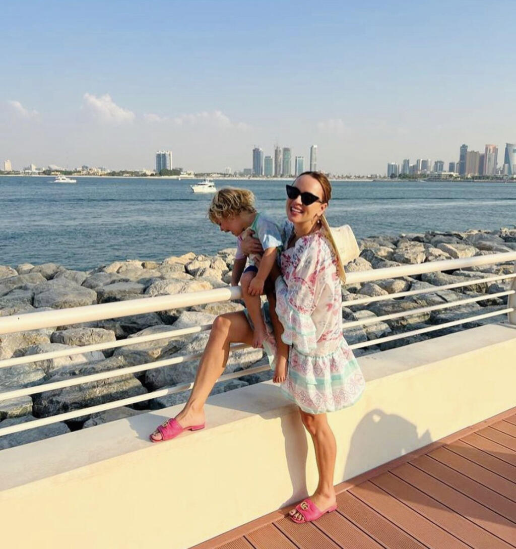 Klára Hrošovská sa kochá parádnym výhľadom v Dubaji.