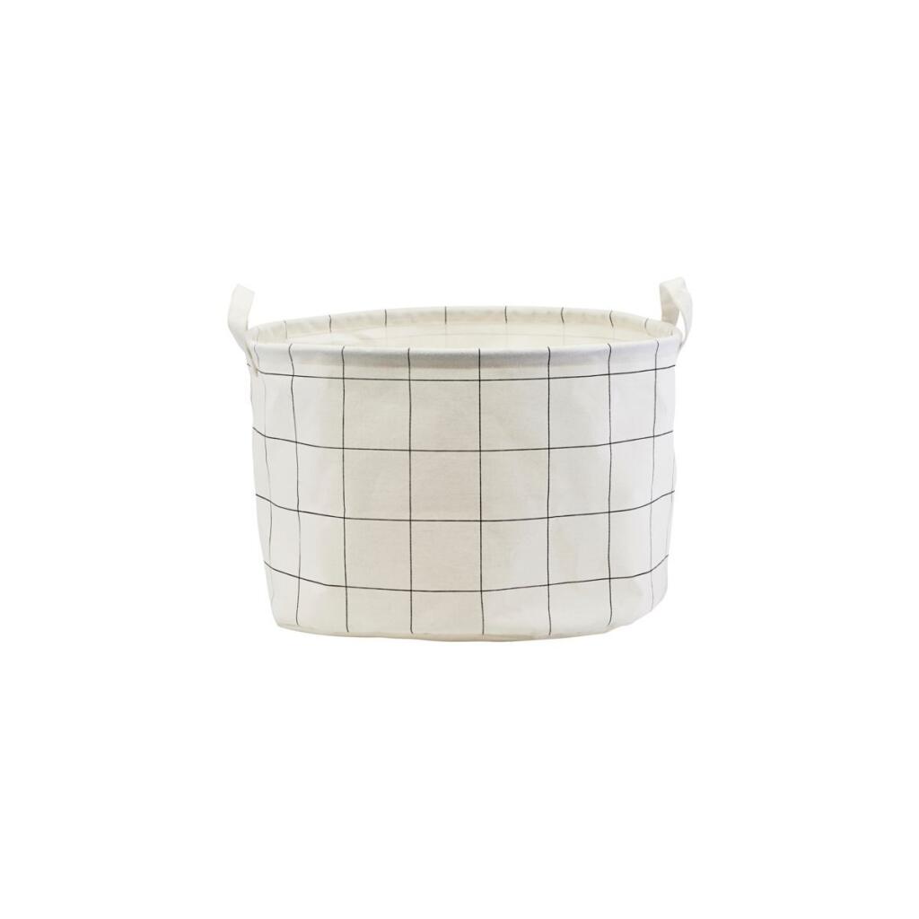 8. Látkový košík Squares Black White, www.bellarose.sk, 12,71 €