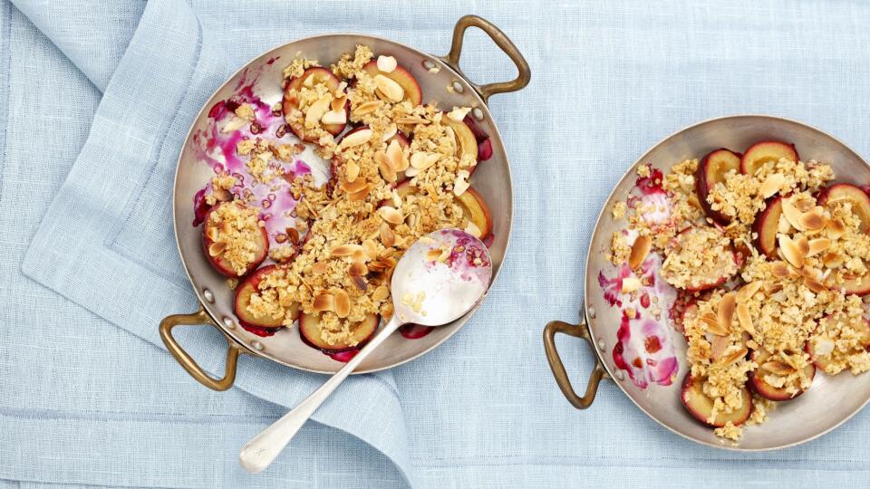 Slivkové crumble
