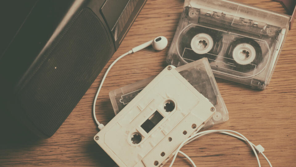 Retro,Cassette,Tape,And,Player.vintage,Effected,Photo