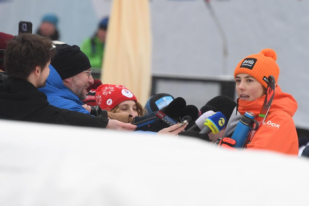 Petra Vlhová rozdala aj niekoľko rozhovorov, v ktorých potvrdila, že nie z výkonu nadšená.