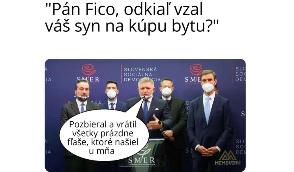 Syn Roberta Fica si kúpil luxusný byt bez hypotéky. O Ficovi sa kedysi hovorilo, že si rád vypil viac, ako bolo únosné. Humoristi si to spojili dokopy.