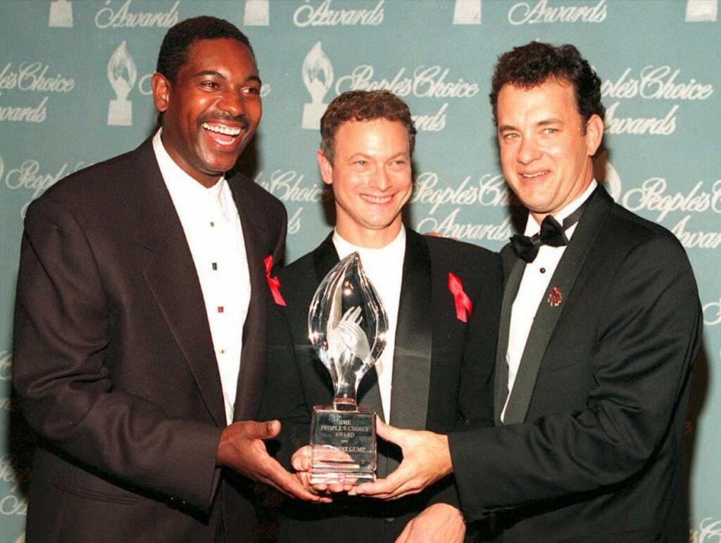 Zľava: Mykelti Williamson, Gary Sinise a Tom Hanks.
